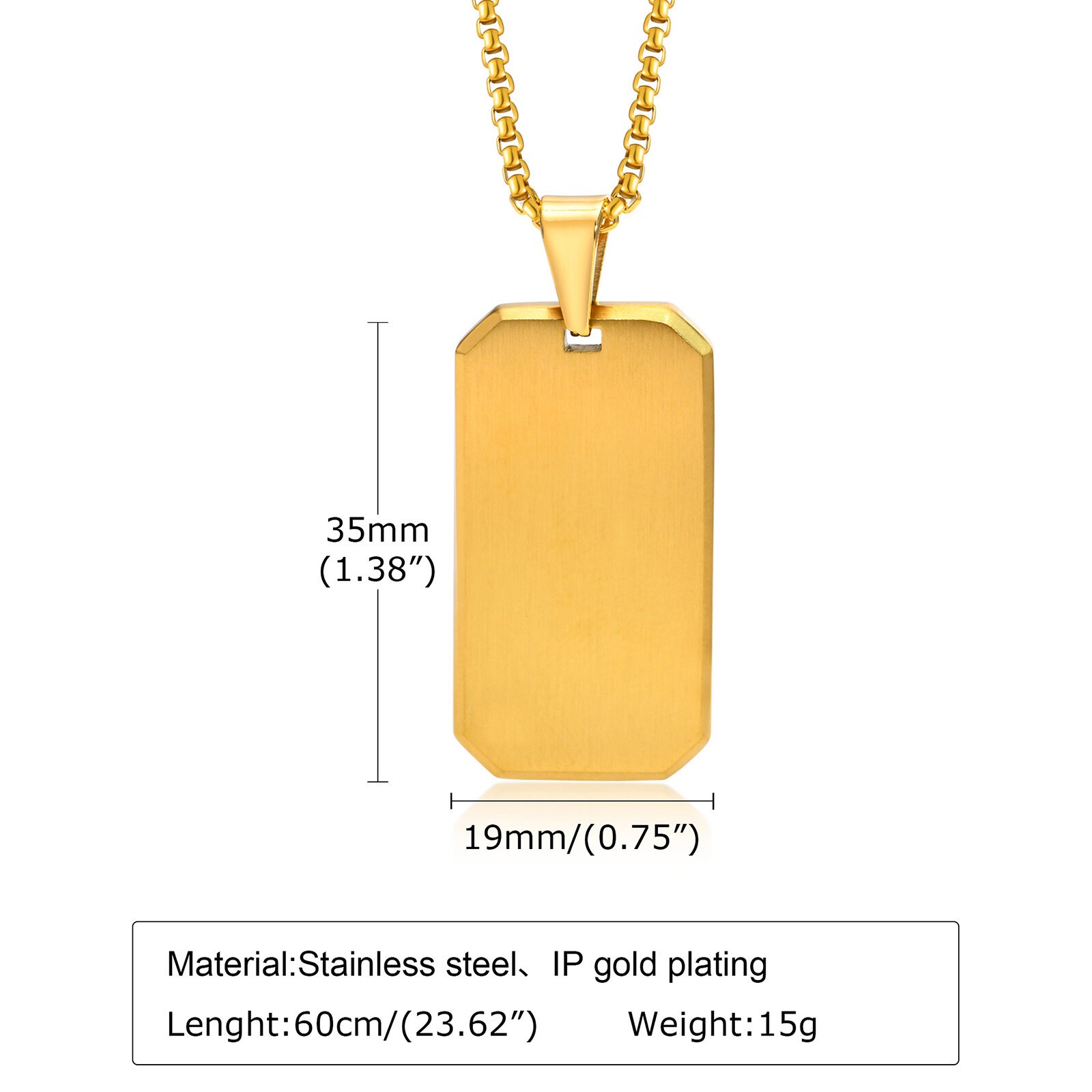 Stainless Steel Brother Dog Tag Necklaces Chain Free Custom Daily Wear Stylish