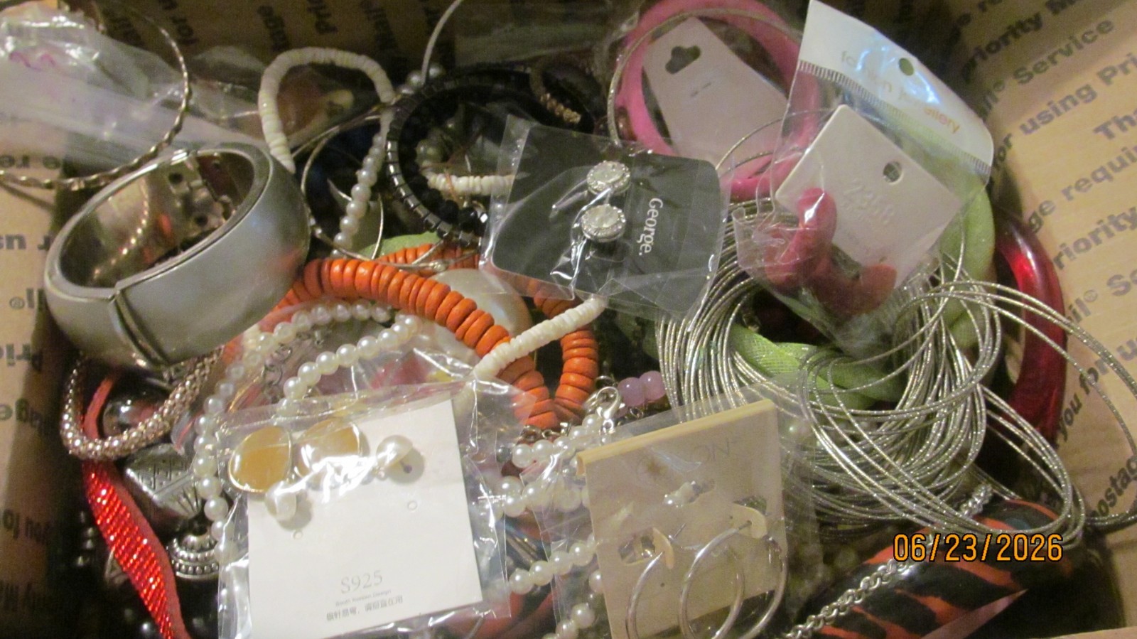 New/Vintage 10 lb junk drawer + good wearable jewelry good lot
