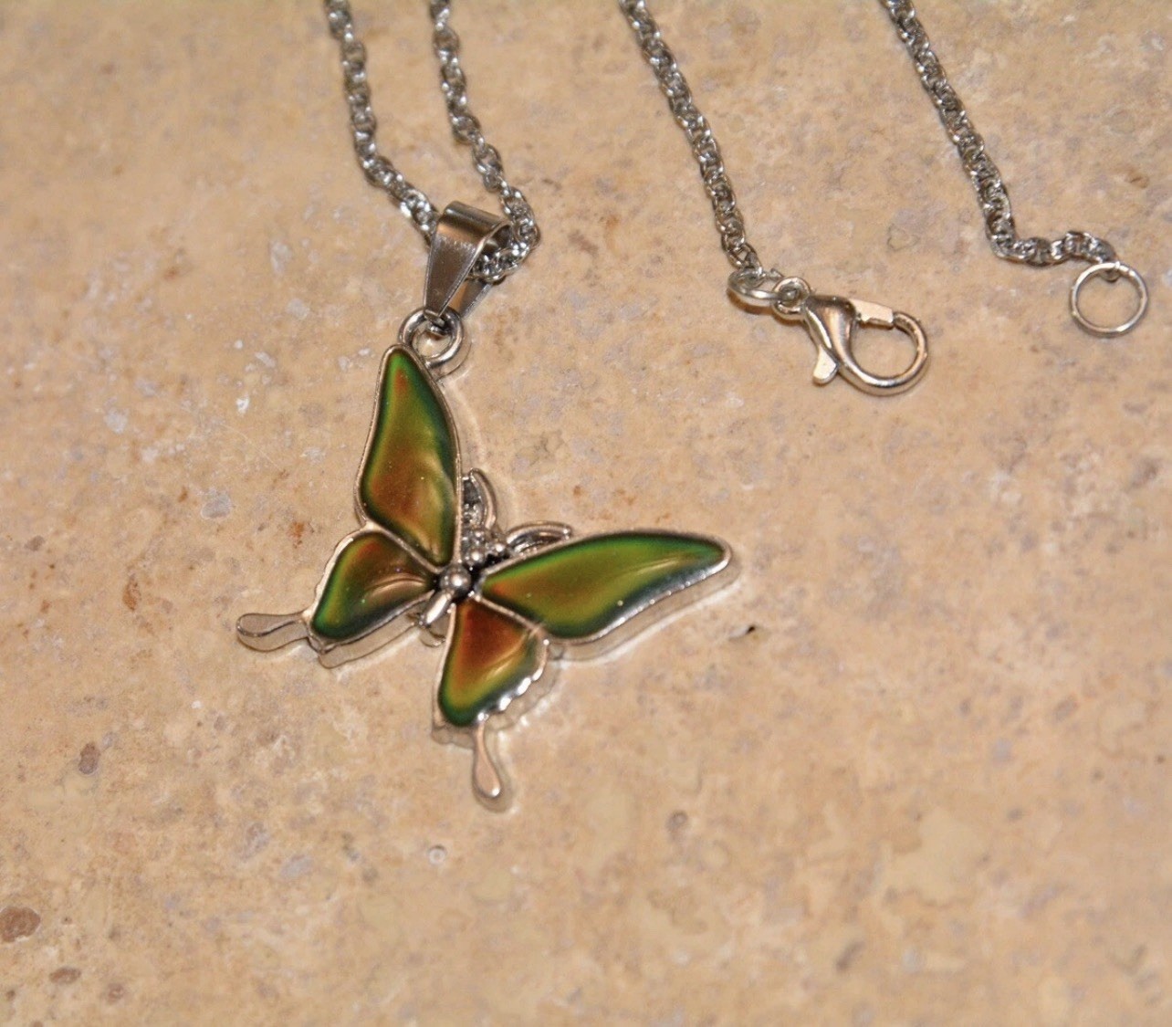 Butterfly Necklace Changes With Mood as Pictured on 20”inch Necklace