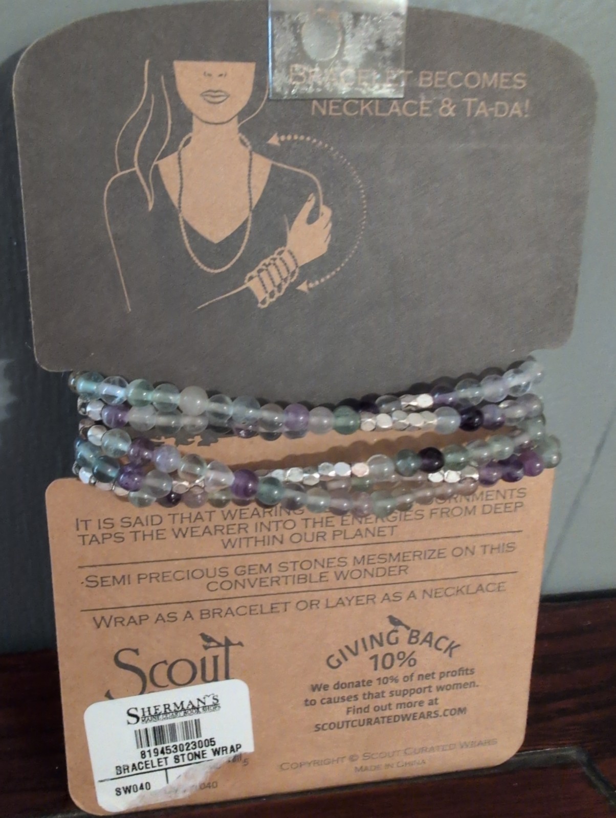 Scout Curated Wraps Bracelet Necklace Stone Wrap