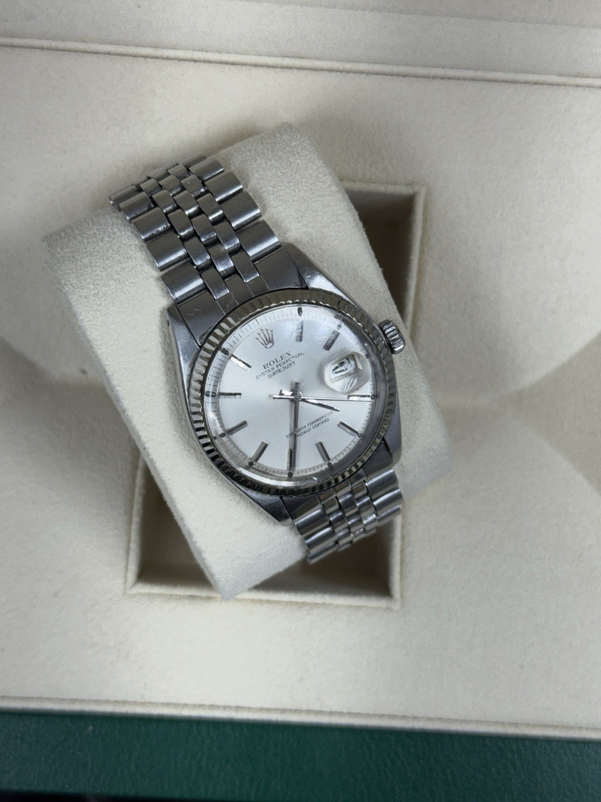 Rolex Datejust 1601 Silver Jubilee Bracelet with Silver Bezel “WATCH ONLY”