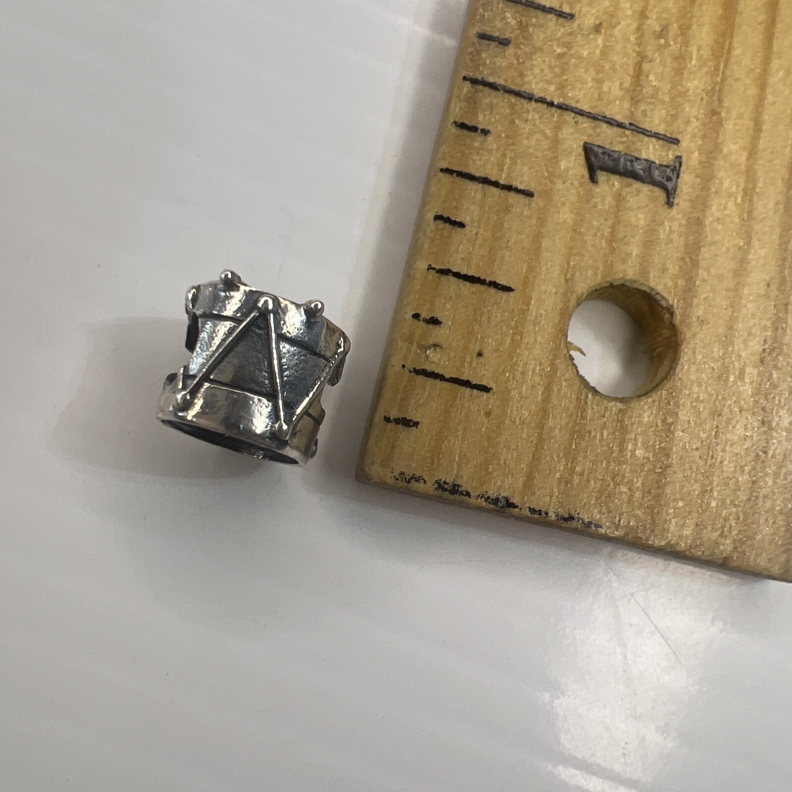 NEW HALIA 925 Sterling Silver Slide Bead Charm Drummer Boy Music Band Drum