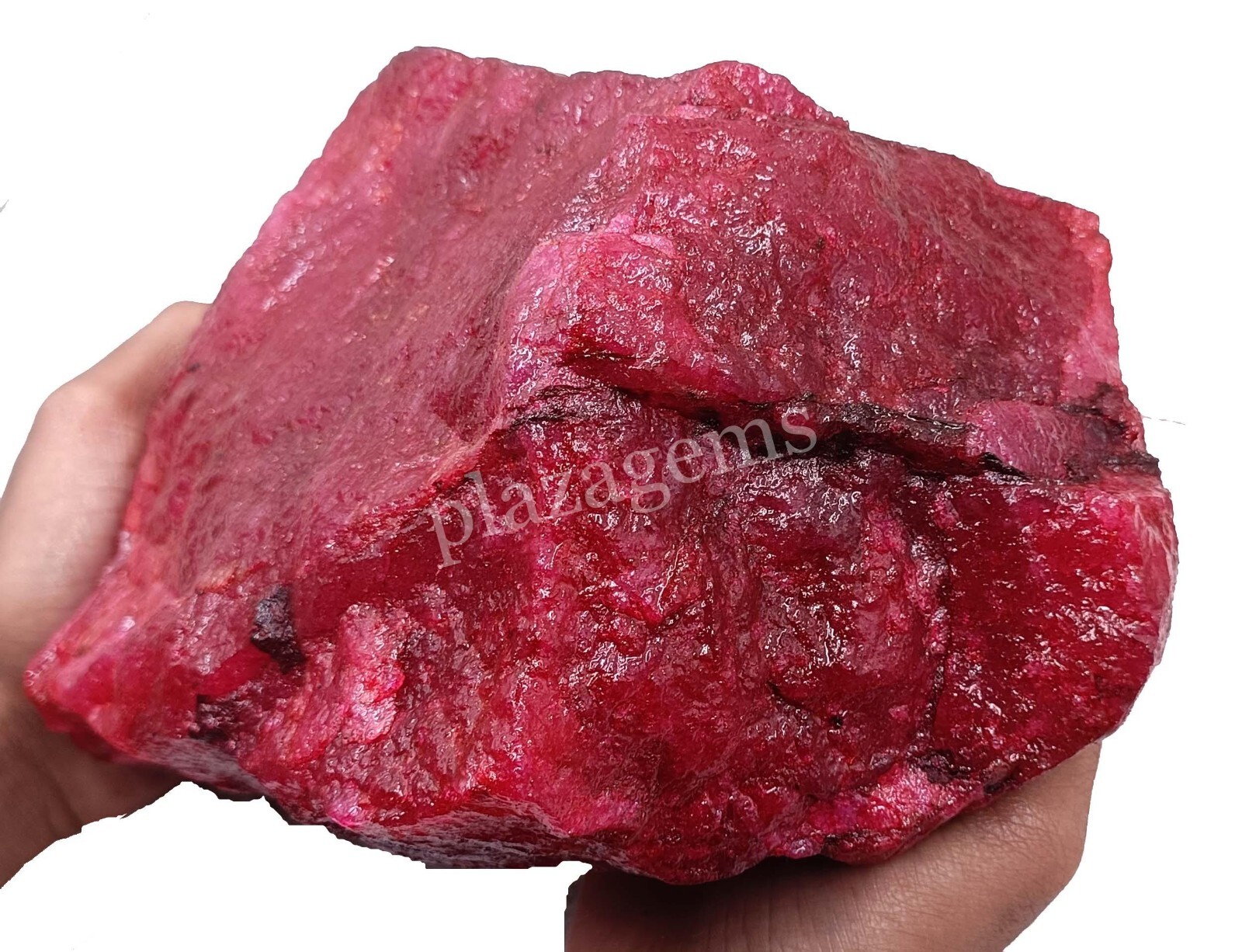 2 KG Natural Red Ruby Rough Color Enhanced Dyed Certified Loose Gems 5FRK