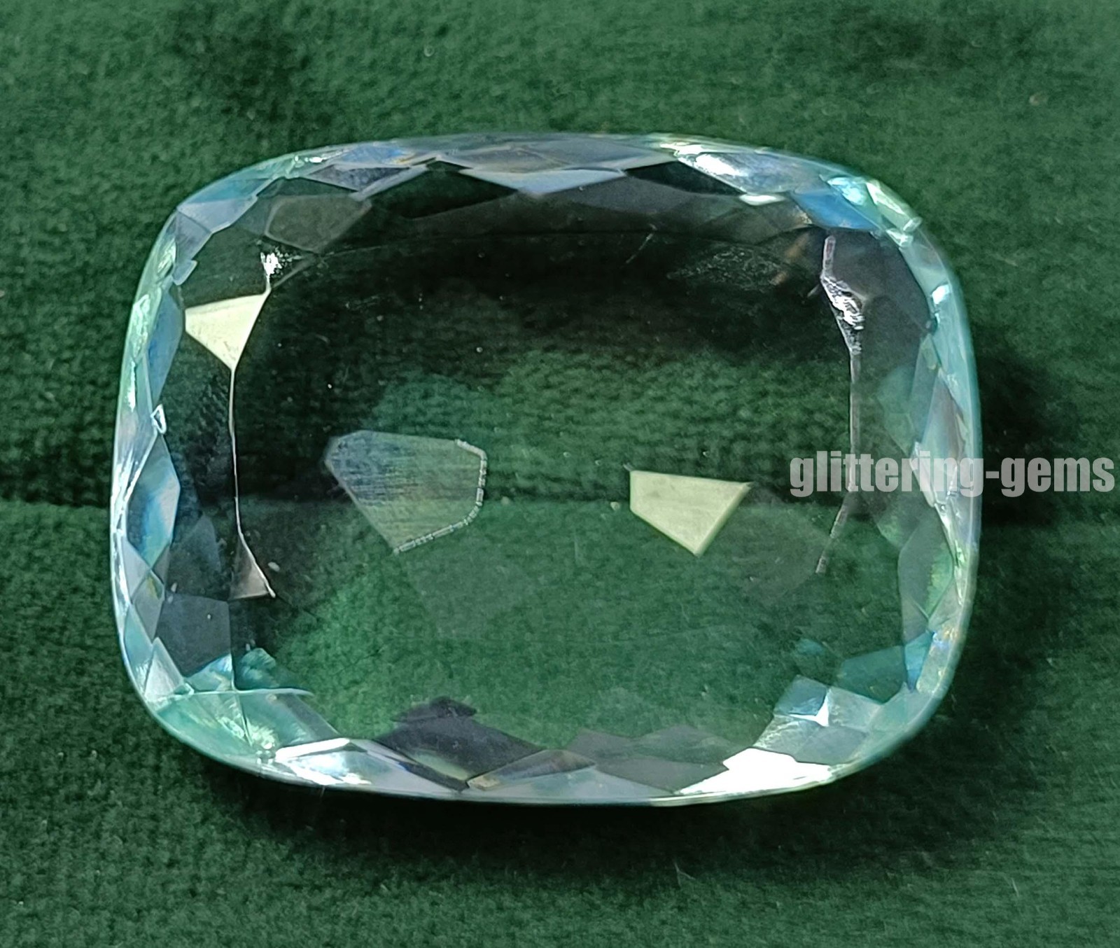 Blue Tourmaline IGL Certified 111.5 Ct Natural Loose Gemstone Cushion Shape D25