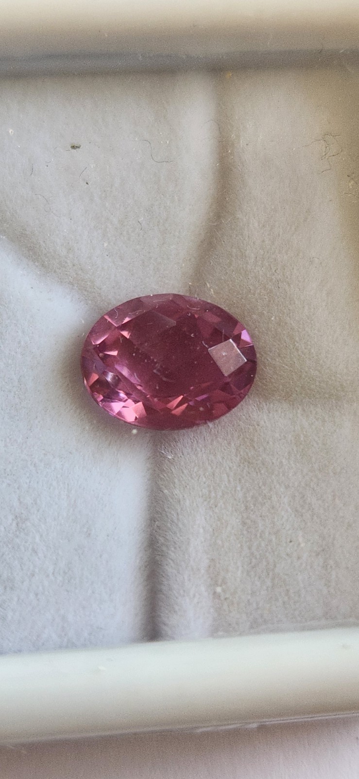 Kunzite Quartz Triplet Oval Gemstone-10×8 MM – 2.88 cts