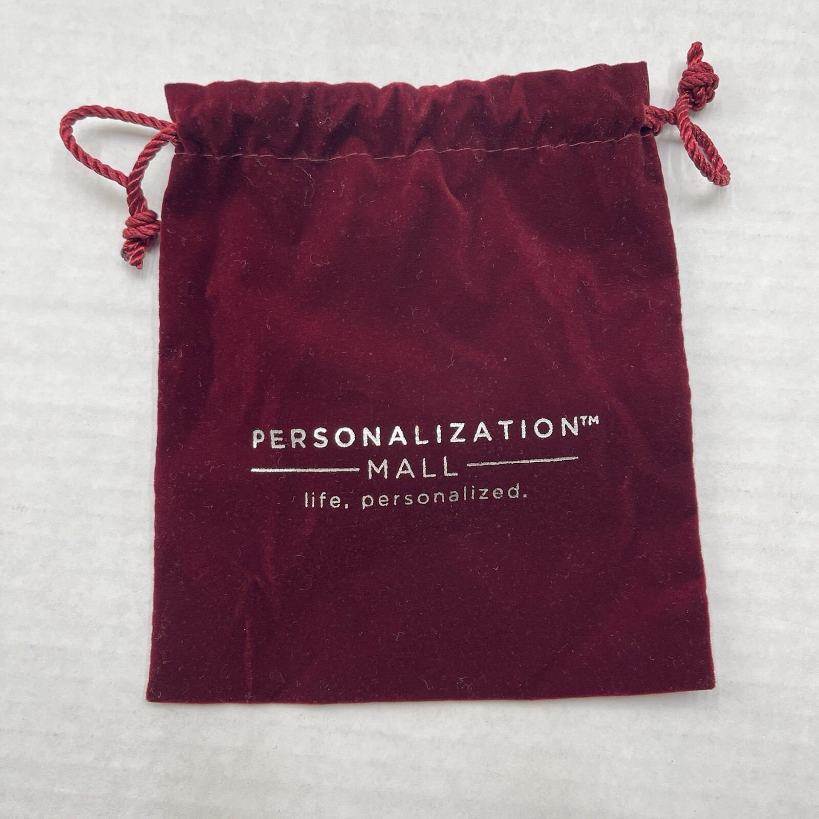 Personalization Mall Pouch Bag 5″x6″ Burgundy Gift Empty Drawstring Old Money