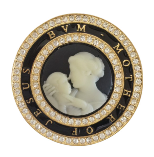 Cameo Brooch Vintage Style Jewelry Pins Necklace Pendant Charm Brooches Jacket
