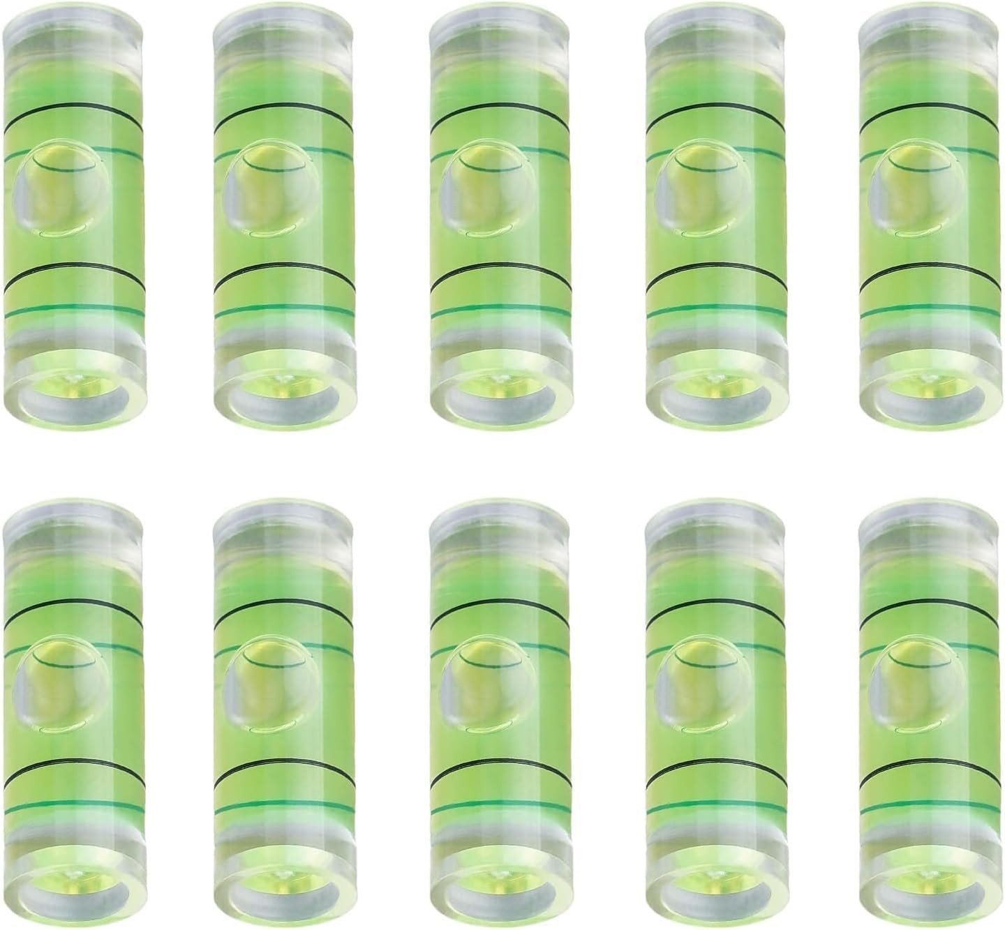 Small Cylindrical Bubble Spirit Level Vials 8×23Mm/0.3×0.9 Inch PMMA Frame Mural