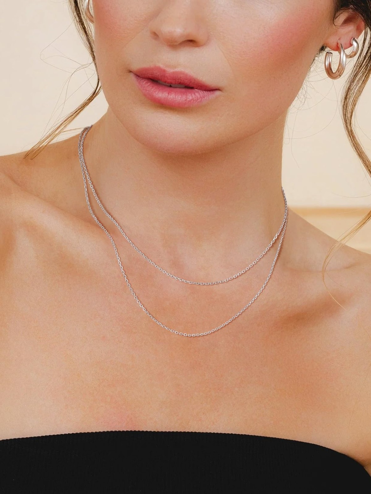 Sterling Silver Necklace for Women – Thin Cable/Box/Rope Chain, 18-30 Inch Lengt
