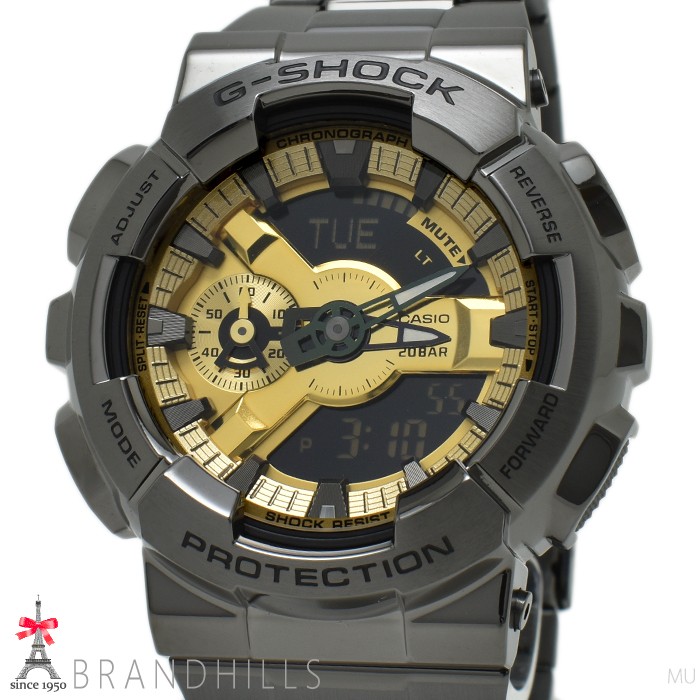 CASIO G-SHOCK 110 Series Analog Digital Watch GM-110BD-1A9JF Stainless Steel