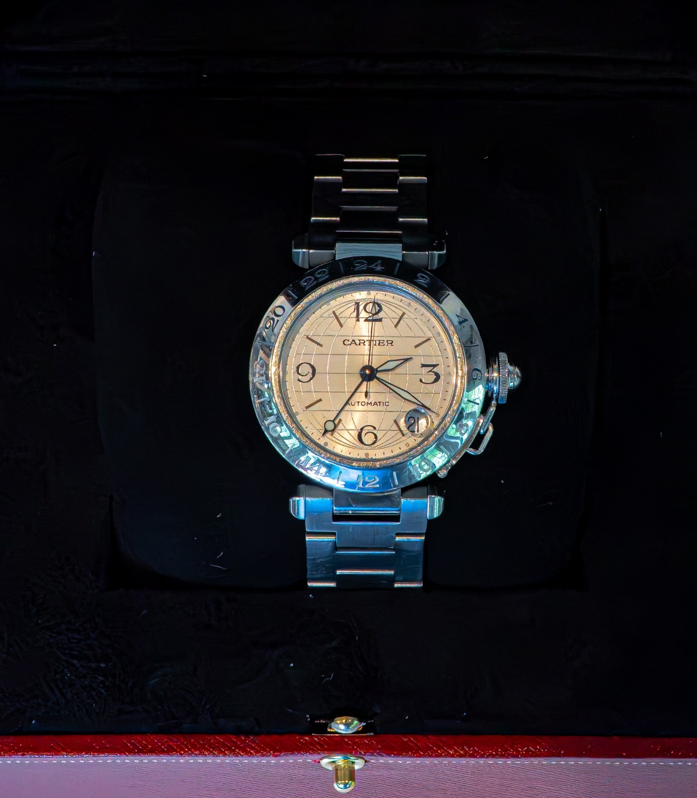 Cartier Pasha C Date 2377 – Silver Global Design; Automatic w/ Box