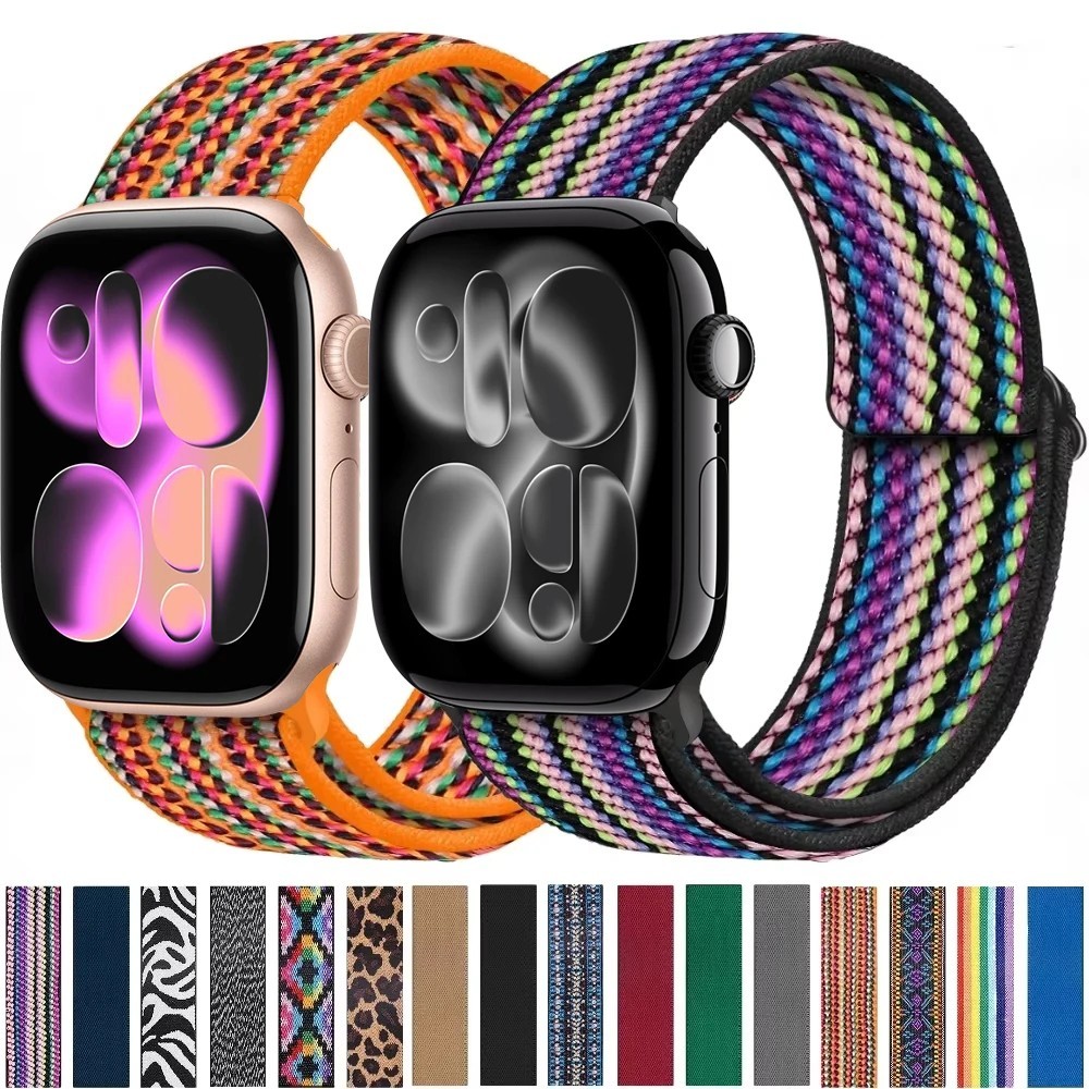 Nylon Loop Strap for Apple Watch Band Ultra SE 40/41/42/44/45/49mm
