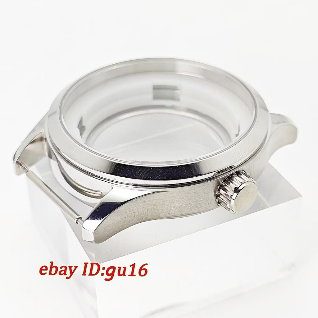 42mm Black/silver/rose gold watch case fit ETA2836 Miyota 8215 DG 3804 NH35 NH36