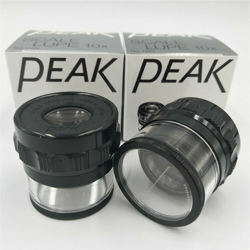 Original PEAK 1983-10X Scale Loupe 10x Portable Magnifier With Standard Scale