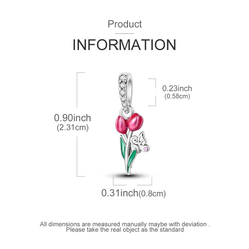 Optional Original 925 Sterling Silver Flowers Charms AAA CZ For Women Bracelets