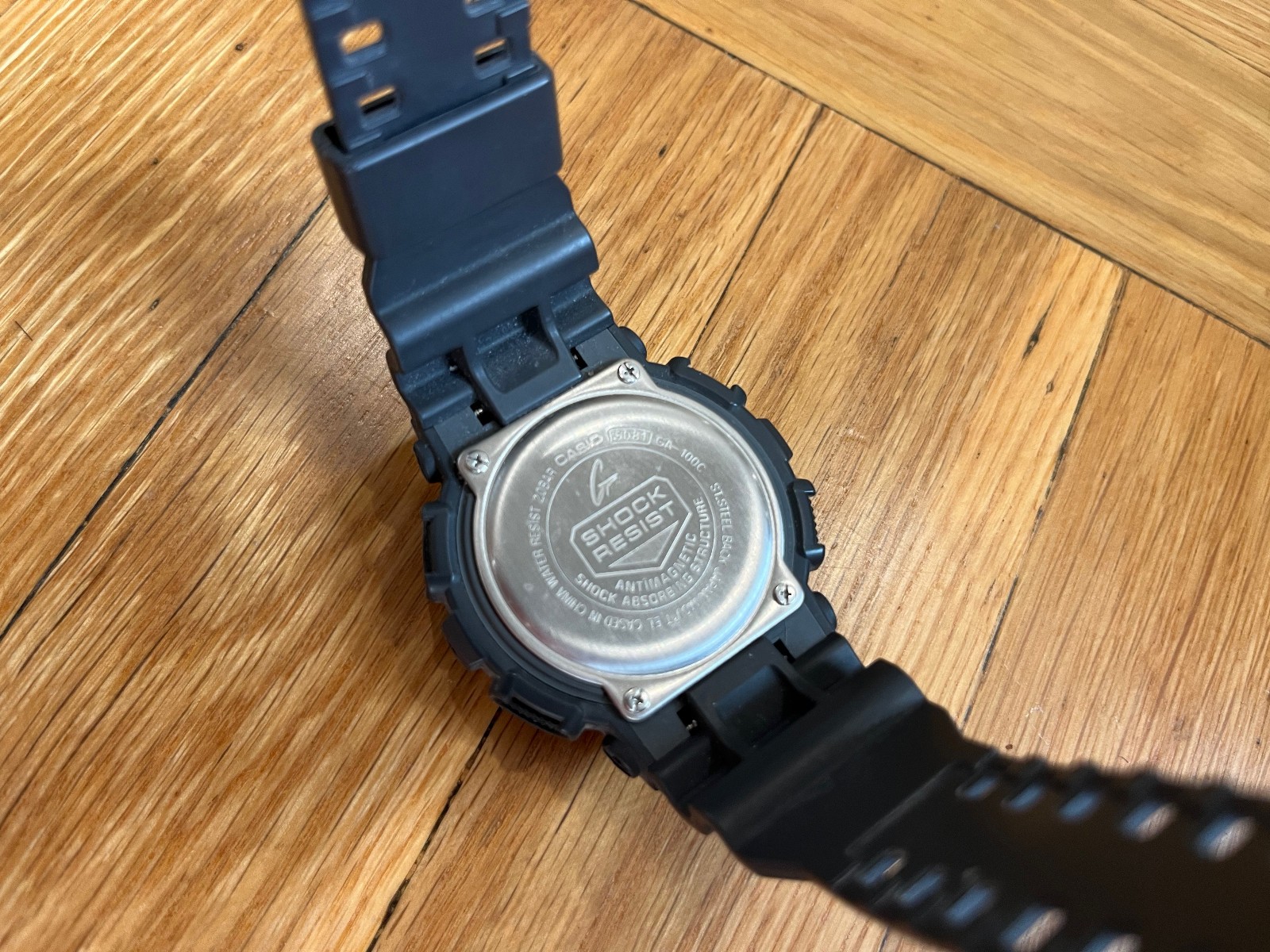 Casio G-Shock GA-100C-8A Mens Ana-Digi 200M Watch Grey Turquoise Blue 5081