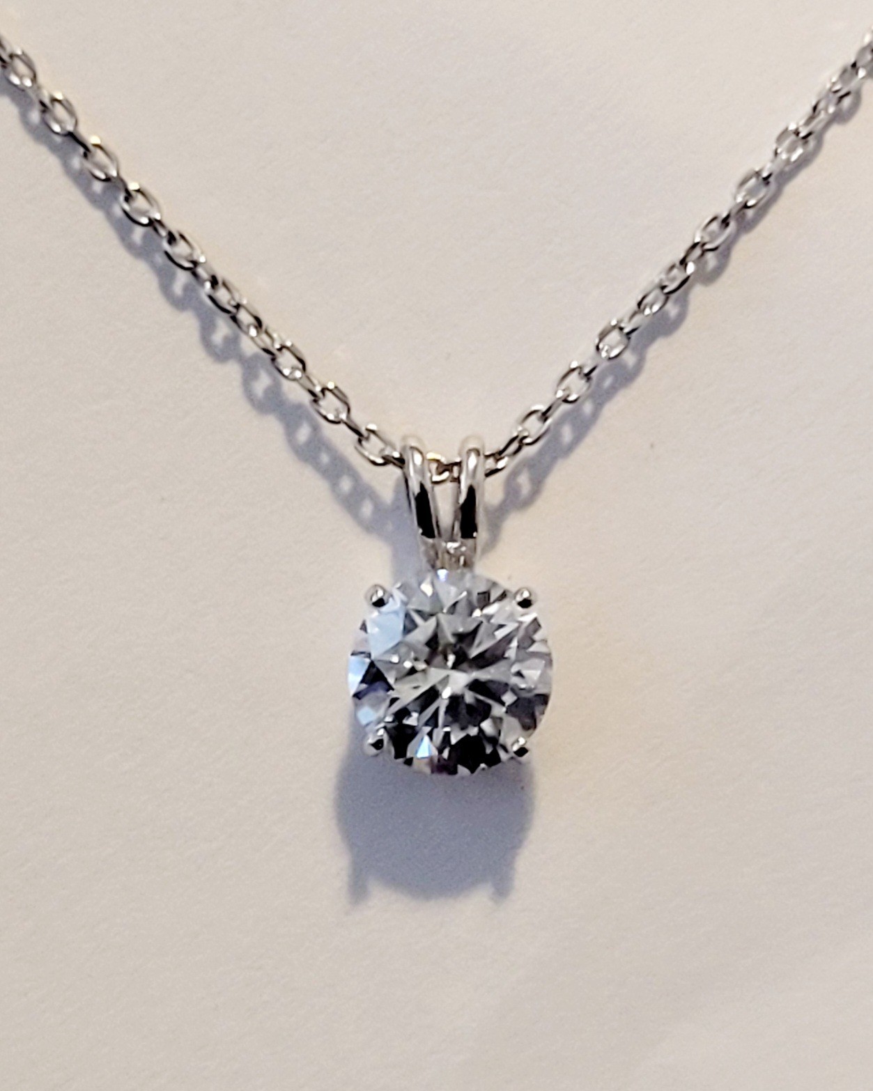 2.00 Carat Moissanite Forever Classic Solitaire Pendant (Charles & Colvard)