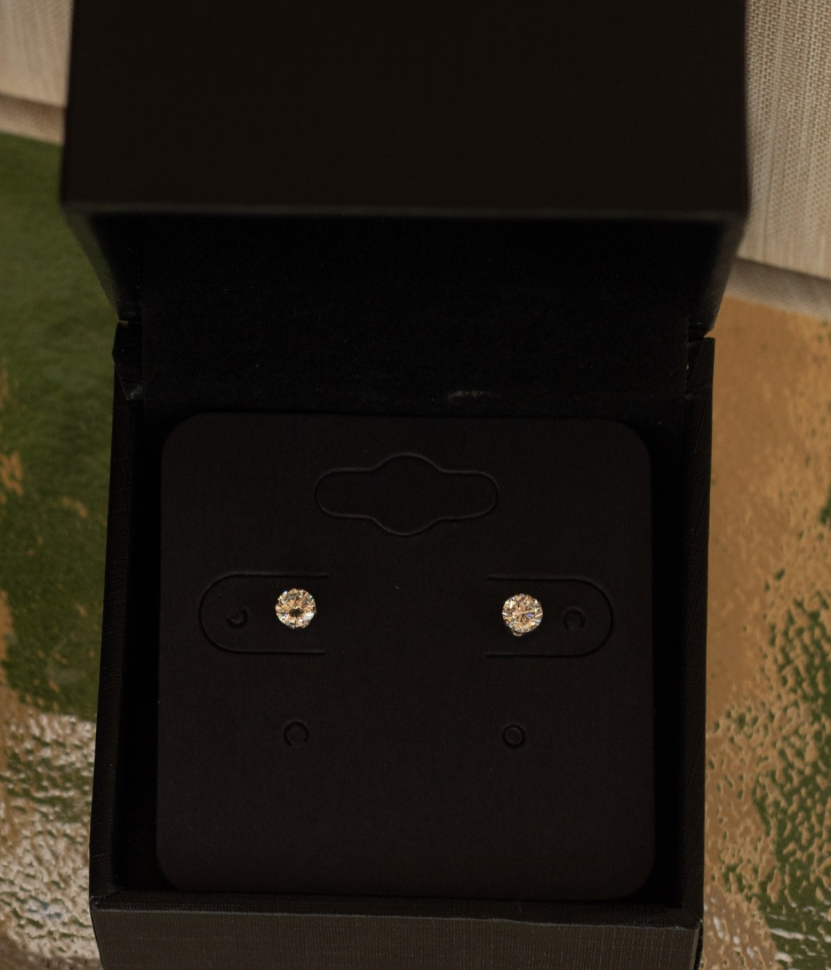 0.38CTW, 3.60mm, Lab-Grown Diamond Stud Earrings. 925 Sterling Silver. (47).