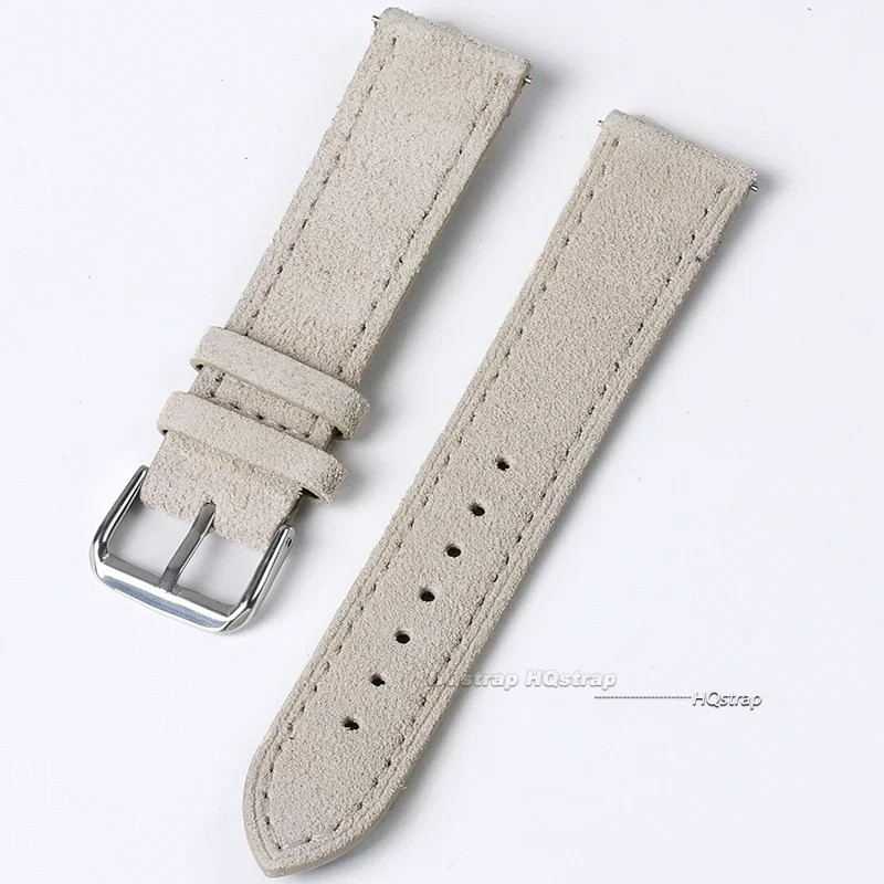New Soft Suede Leather Watch Band Straps Stainless Steel Buckle 18/19/20/22/24mm