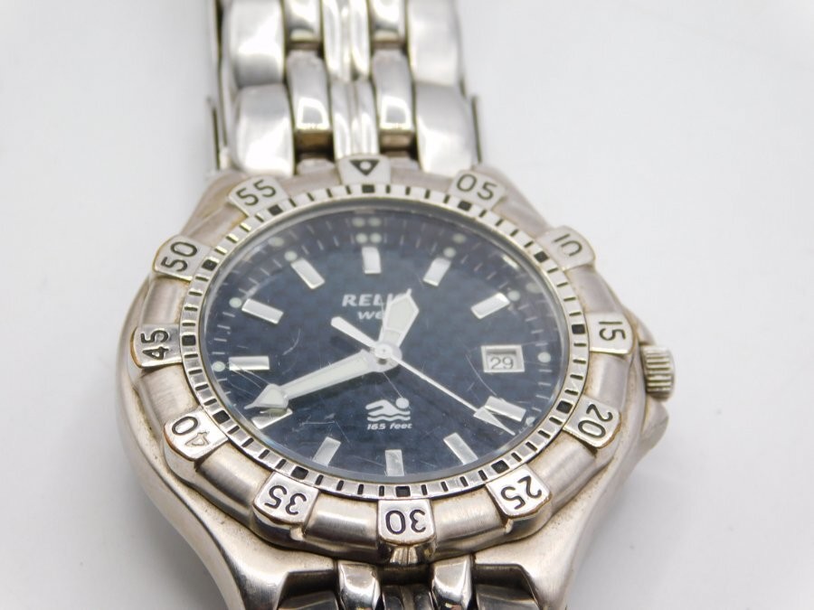 VINTAGE MEN’S WRISTWATCH~RELIC WET~DIVER~165 FEET~RUNS!