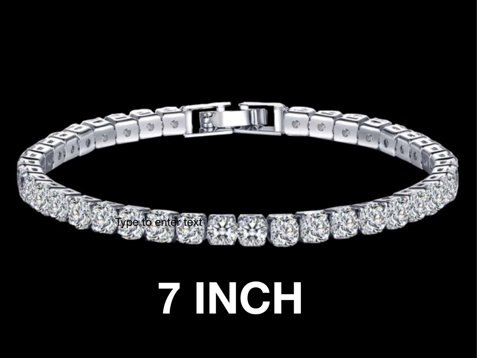 Diamonique CZ 4mm Tennis Bracelet 18k White or Gold Plated Top Quality