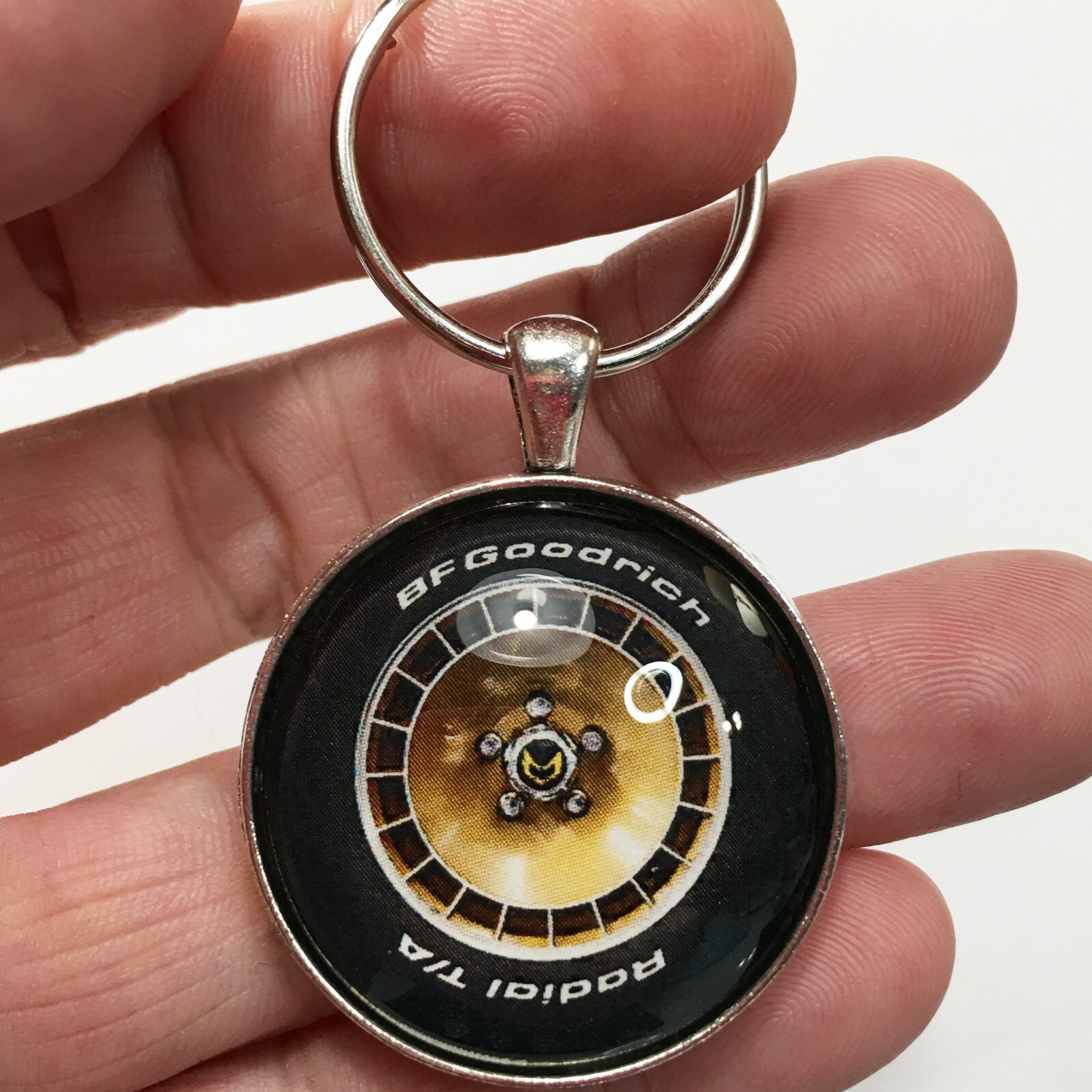 Vintage GM Pontiac Firebird Trans Am Turbo Wheel TA Radial Keychain Reproduction