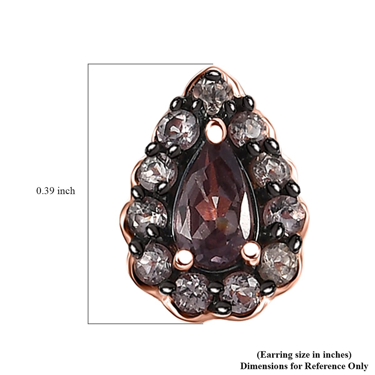 CLASSIC!! 1.00ctw Madagascar Color Change Garnet Studs Vermeil Plated Sterling