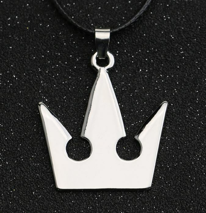 KINGDOM HEARTS NECKLACE Sora’s Crown Metal Pendant Cord Role Play Video Game