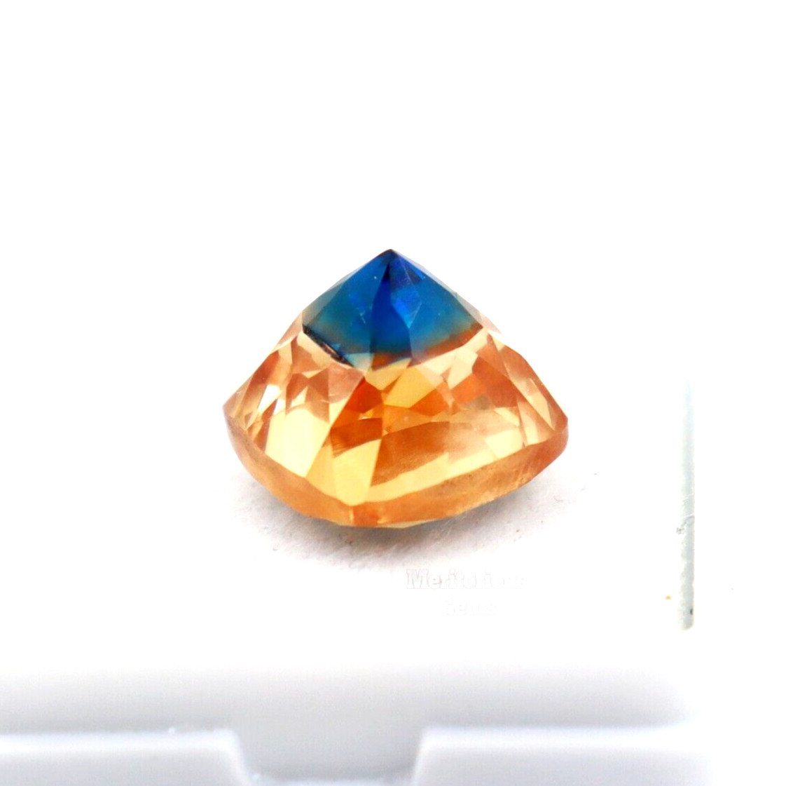 12 Ct Cushion Cut Loose Gemstone Natural Pitambari Sapphire Bi-Color Certified