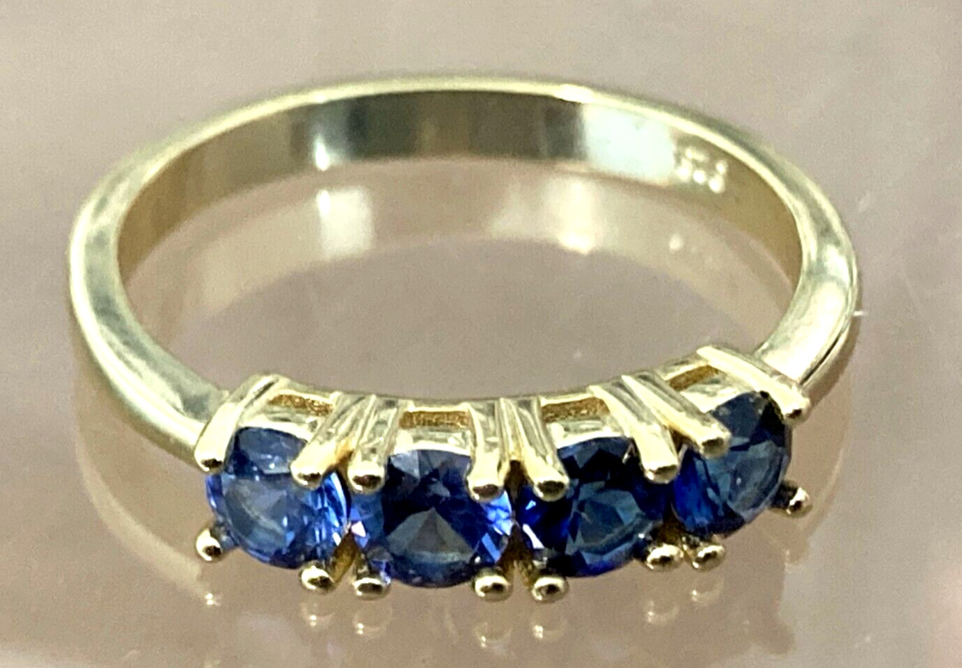 Sapphire & Ruby Rings 14k Gold Over Solid Silver Sizes 6 – 10 US Stamped S925