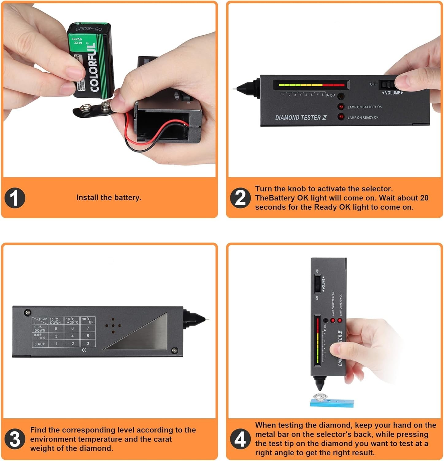 All-in-One Professional Gem Tester with 10x Loupe – Includes Tweezers & Battery