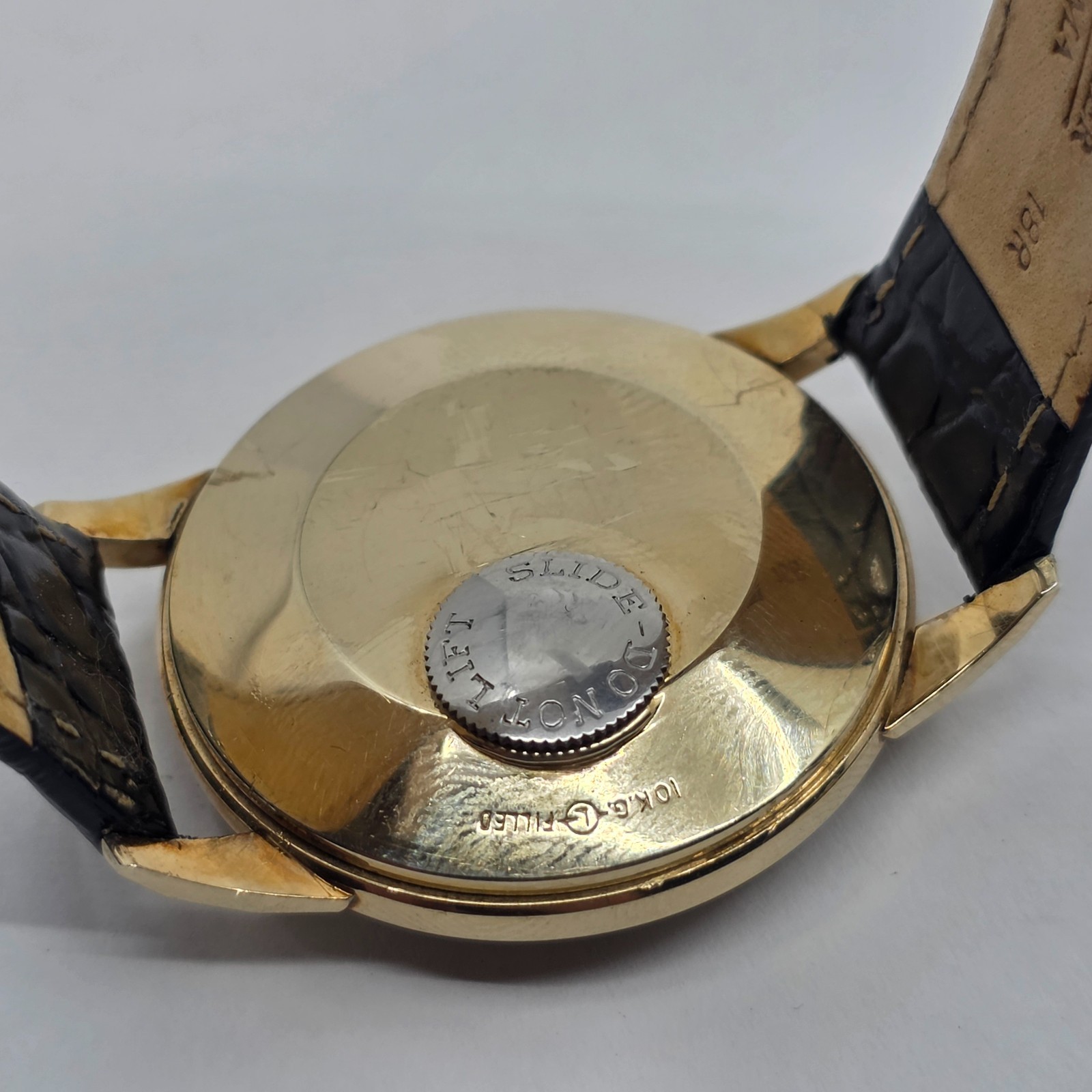 RARE Le Coultre Futurematic Porthole Bumper Automatic Power Reserve Watch