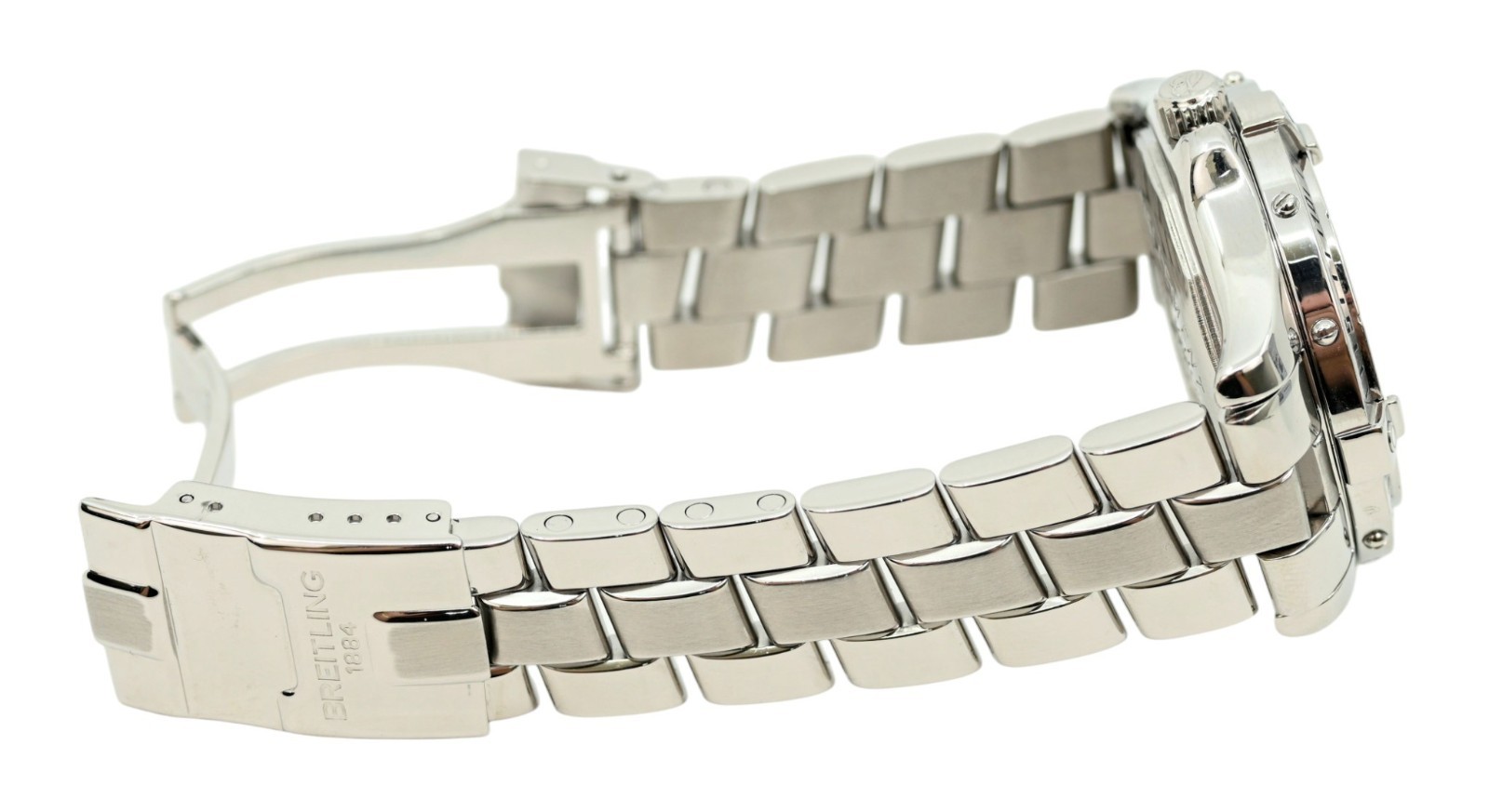 Breitling Men’s 38mm Colt 500M White Dial Automatic Swiss SS Watch! Ref: A17350!