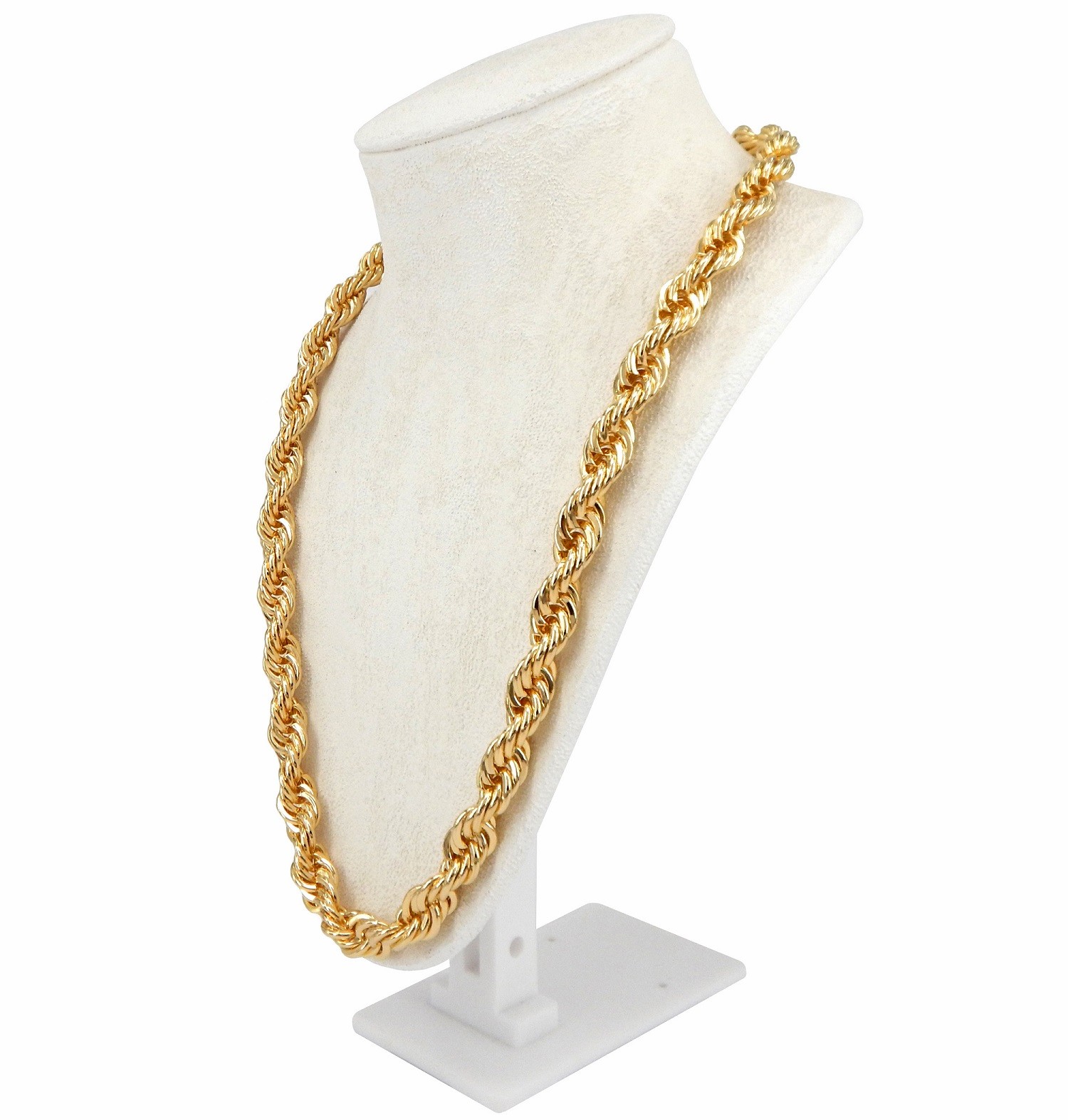 Men’s 10mm Rope Chain HIP HOP RUN DMC Necklace 30″ inch