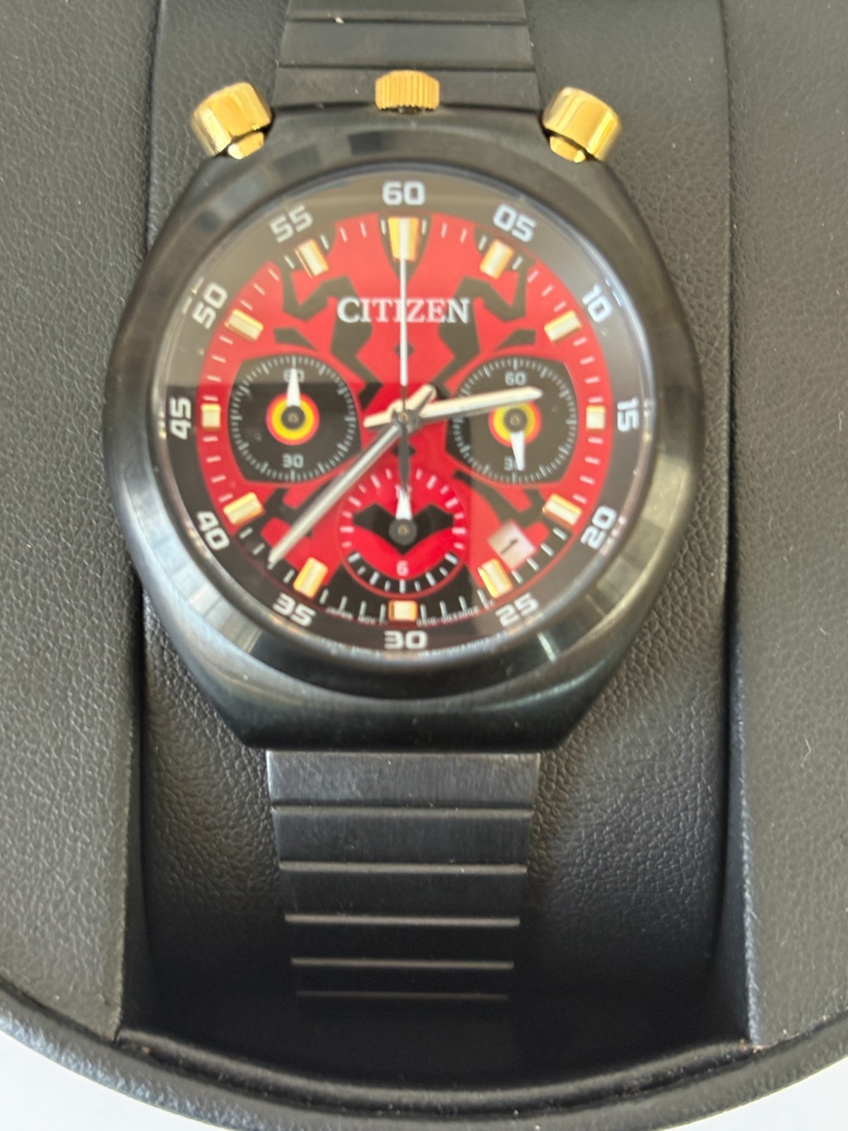 Citizen Men’s Watch Star Wars Darth Maul Tsuno Chrono Black Bracelet AN3668-55W