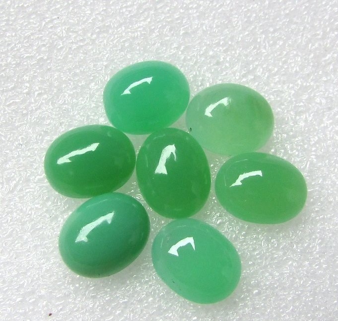Natural Chrysoprase Oval Cabochon 5x7mm To 12x16mm Loose Gemstone