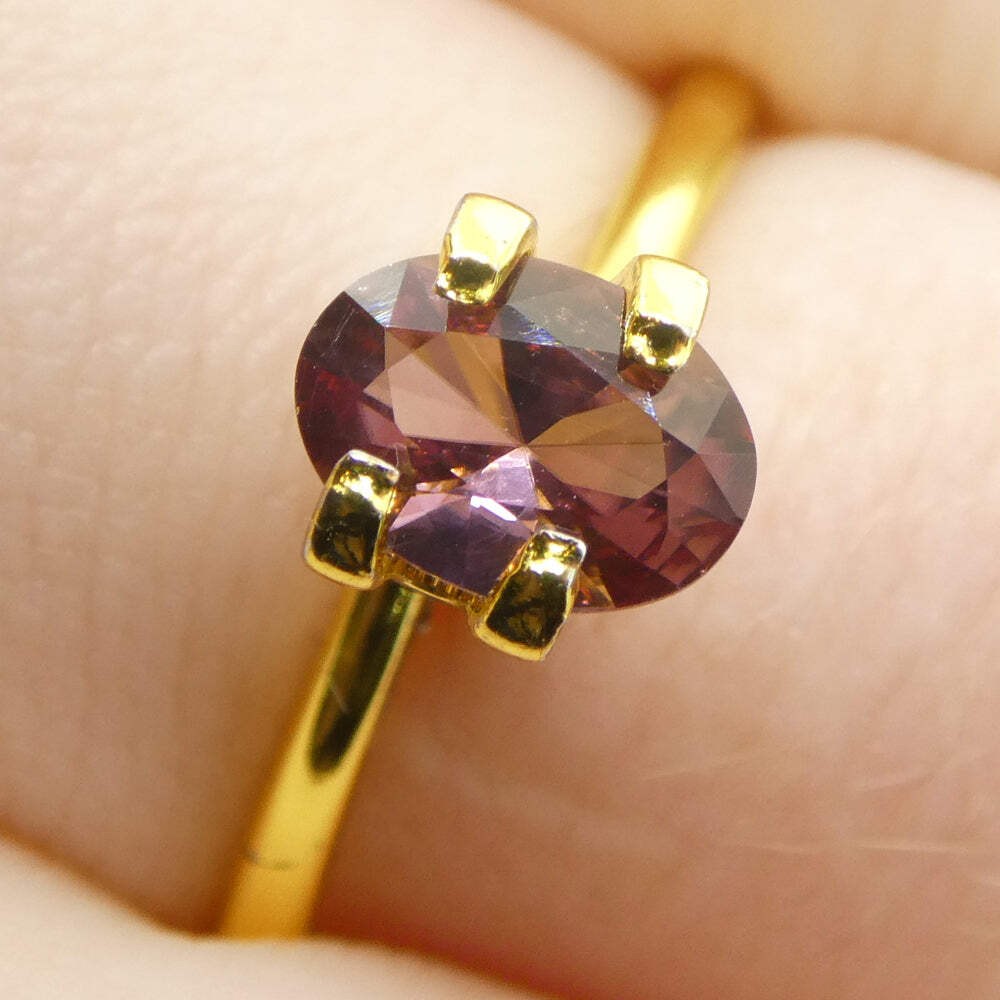 0.95ct Natural Earth Mined Oval Master Brilliant Cut Pink Zircon from Sri Lanka