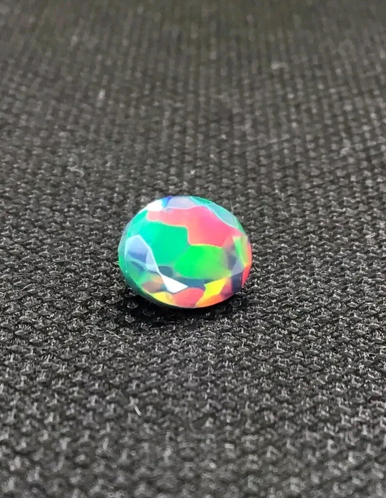 1.75ct Natural Black Opal Oval Cut – Bright Multicolour Fire Clean Stone 9.40mm✨