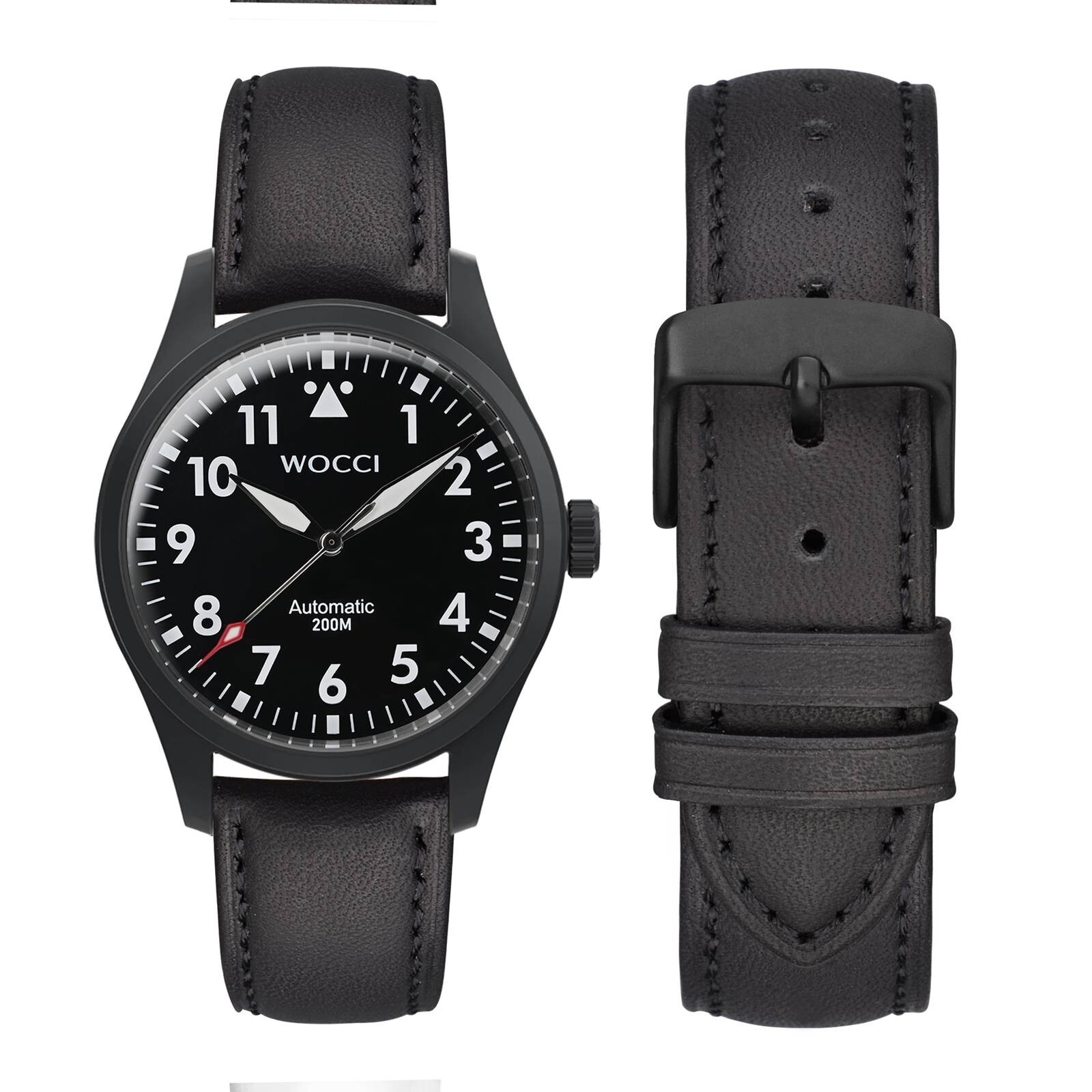 WOCCI Vintage Leather Watch Band 14 15 16 17 18 19 20 21 22 23 24mm Strap