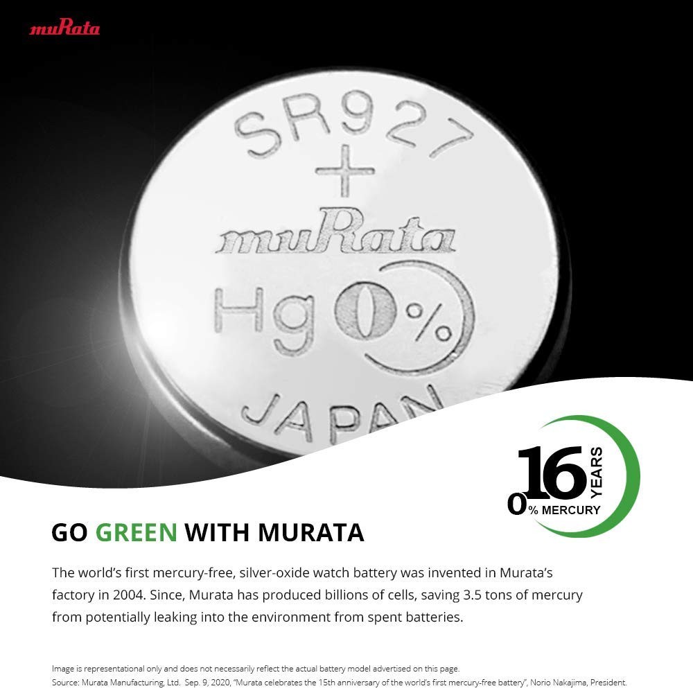 Murata 371 Battery SR920SW 1.55V Silver Oxide Watch Button Cell 100 Batteries