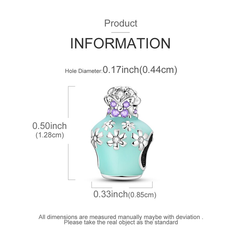 Optional Original 925 Sterling Silver Flowers Charms AAA CZ For Women Bracelets