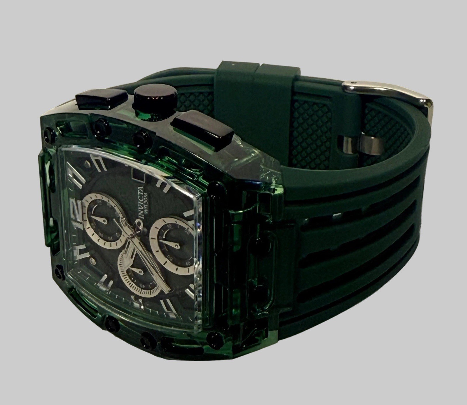 Invicta S1 Rally 70144 Men Chronograph Carbon Fiber Dial Polyurethane Watch