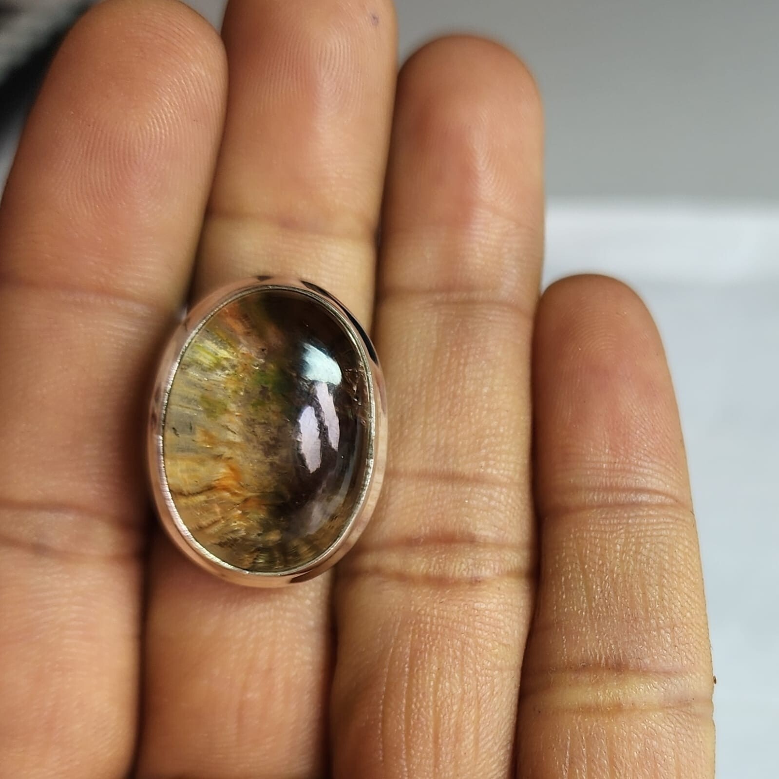 GARDEN QUARTZ NATURAL GEMSTONE 925 STERLING SILVER HANDMADE JEWELRY RING 3 TO 12