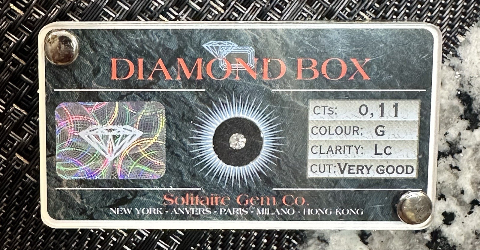 0.11ct Loose Diamond , Certified