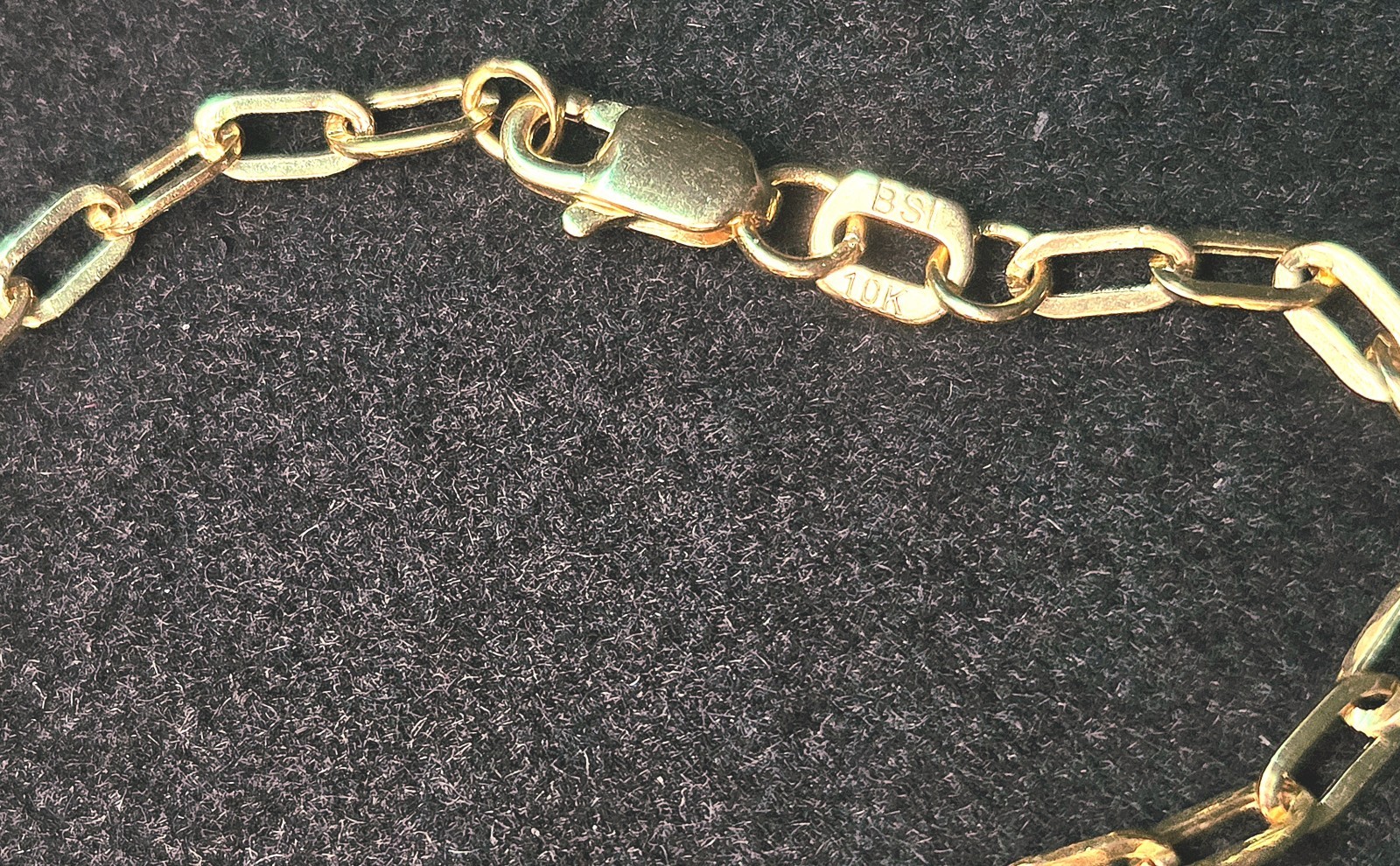 10K SOLID YELLOW GOLD PAPERCLIP Chain Necklace 18″ 2.2mm BSI