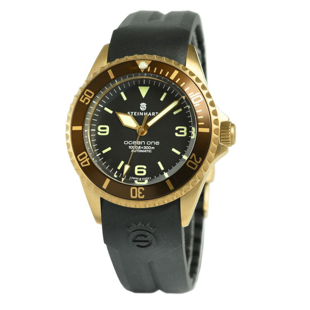 Steinhart Ocean One Bronze Brown Bezel Automatic Swiss Diver Watch 103-0573 Men