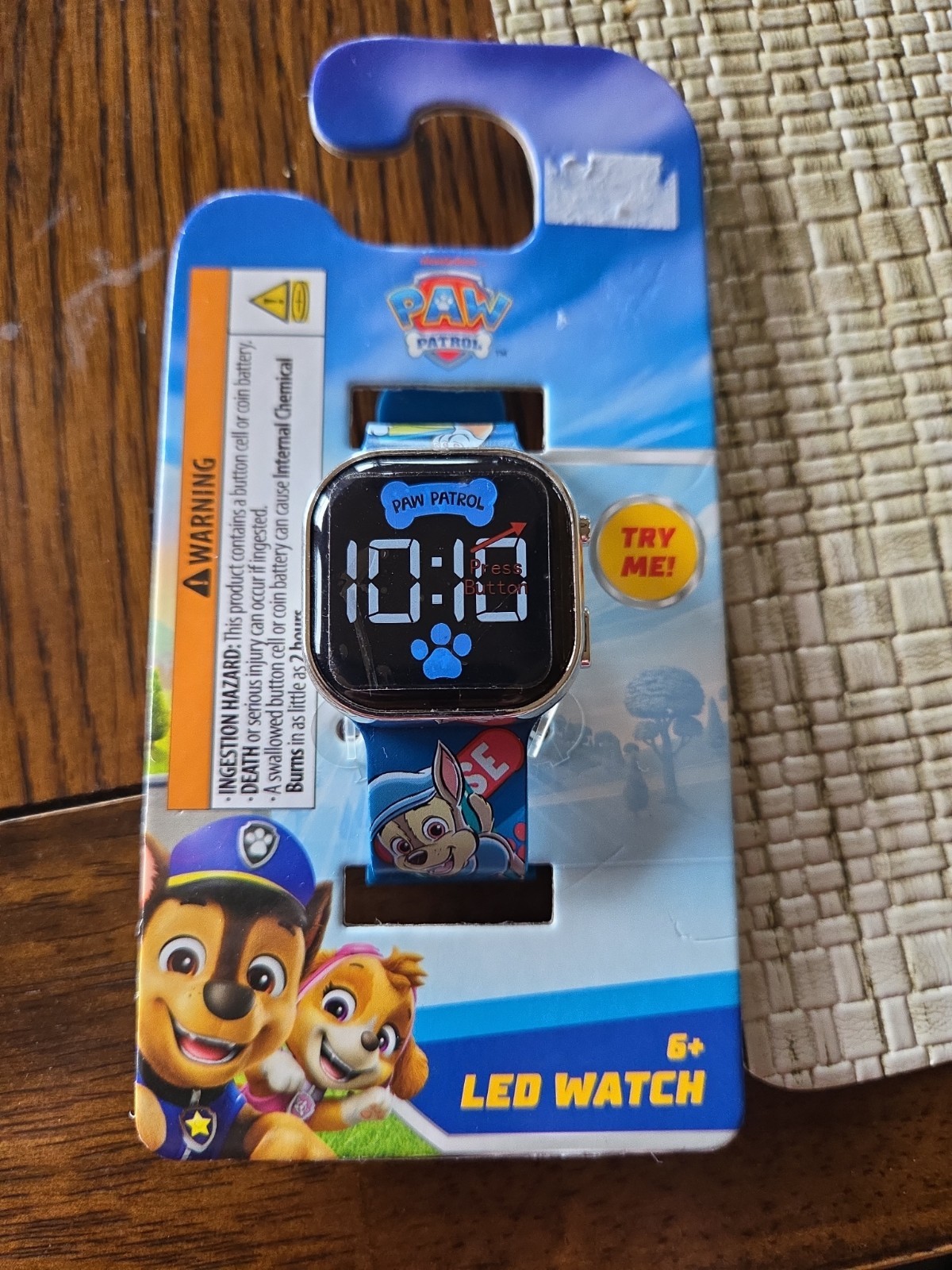 NEW Paw Patrol LED Digital Nickelodeon Watch Ages 6+
