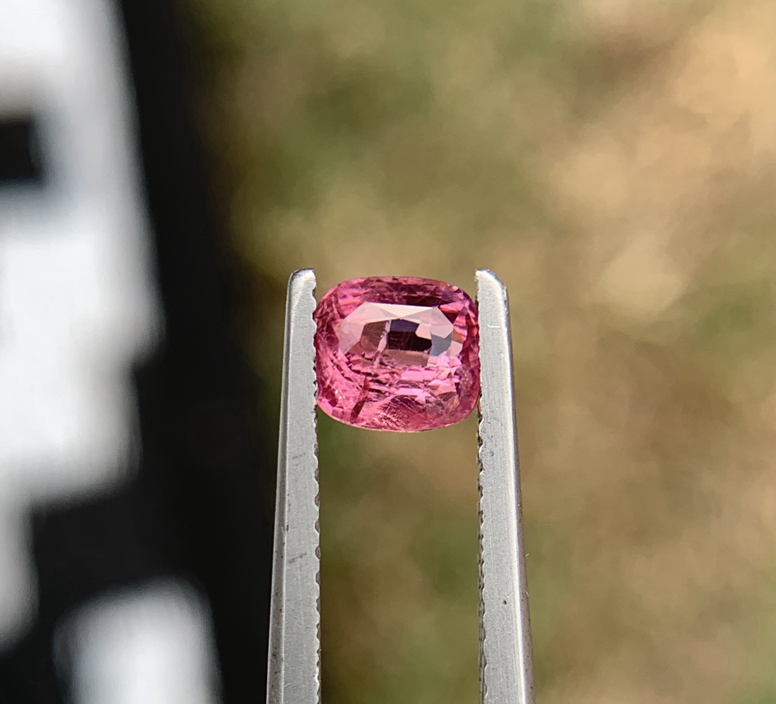 Natural Mahenge Pink Spinel 1.06ct Cushion Cut Tanzania Loose Gemstone