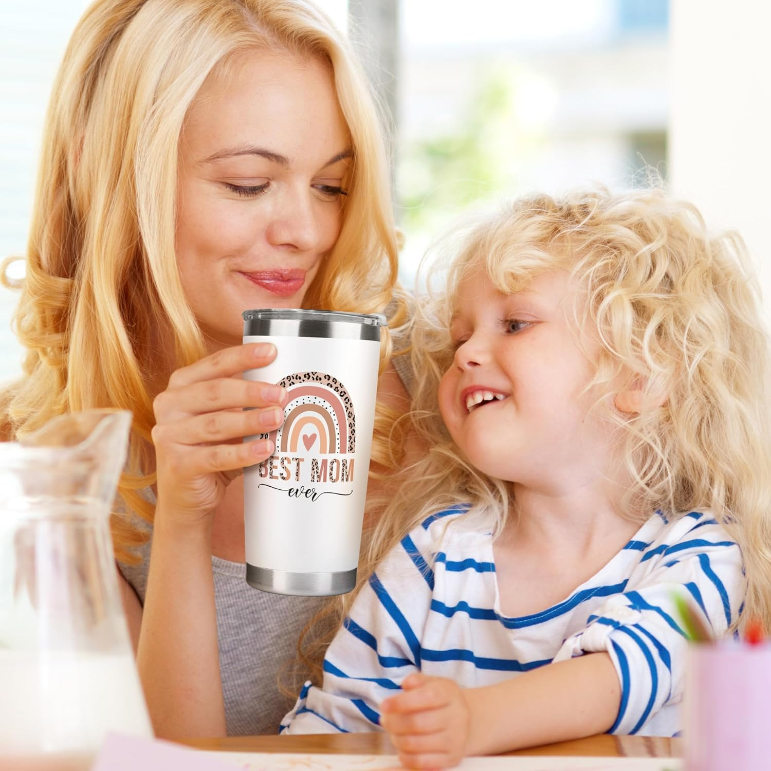 20 oz Stainless Steel Mom Tumbler Gift Vacuum Insulated Travel Cup