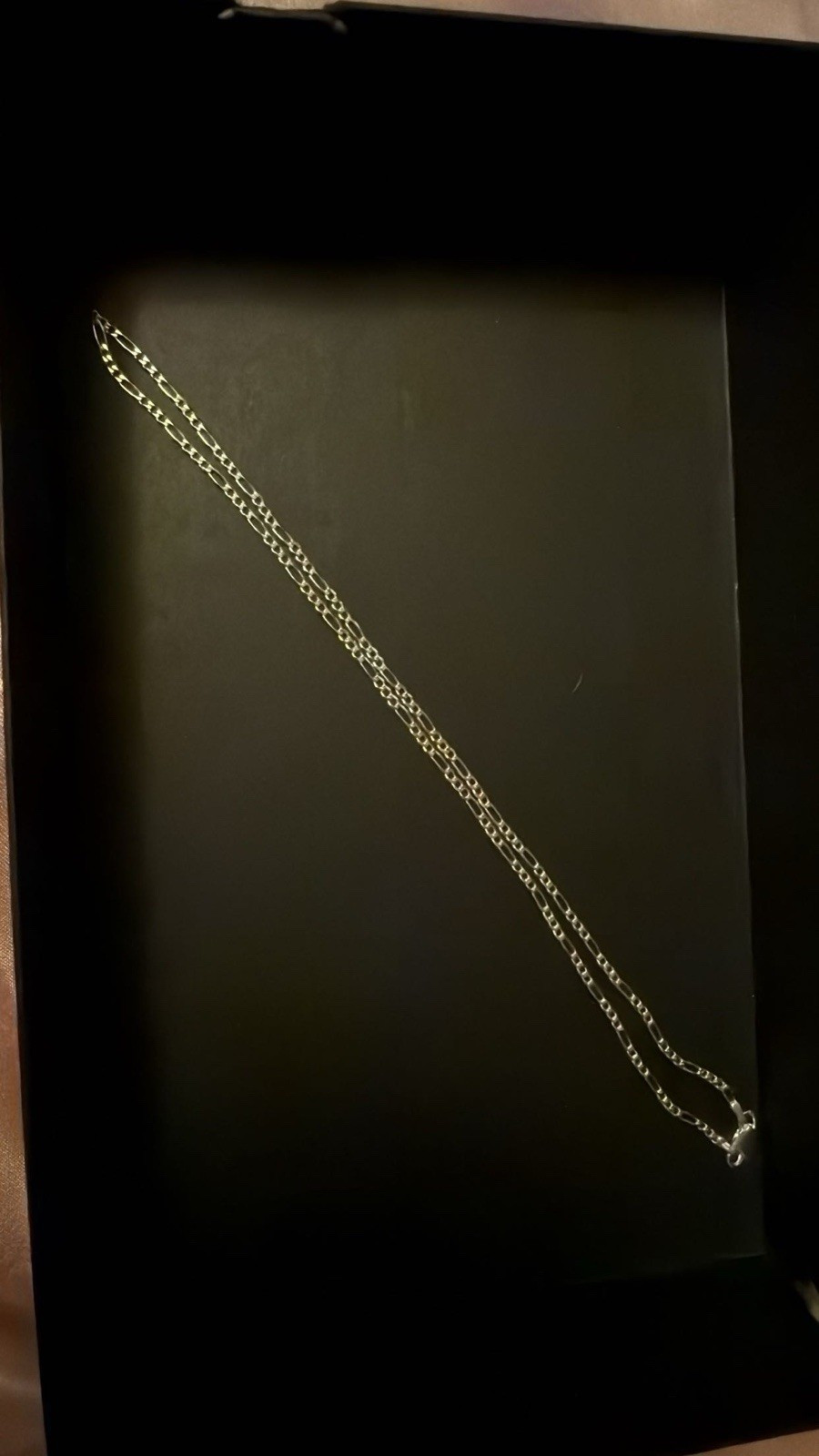 18” Figaro chain .925 sterling silver
